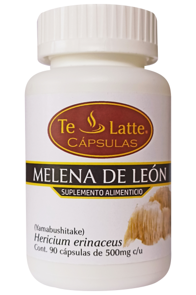 Te Latte Café - Cápsulas  de Hericium erinaceus, MELENA DE LEON